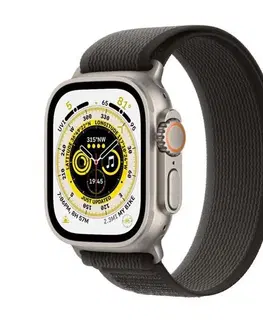 Inteligentné hodinky Apple Watch Ultra GPS + Cellular 49mm Titanium Case with čierna/kozmická sivá Trail Loop - M/L