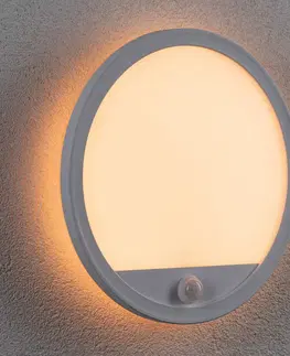 Vonkajšie nástenné svietidlá so senzorom Paulmann Paulmann Lamina LED svetlo CCT okrúhle biela