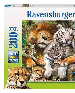 Hračky puzzle RAVENSBURGER - Veľké mačky 200 dielikov