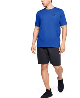 Pánske tričká Pánske tričko Under Armour Sportstyle Left Chest SS Blue Ink - XL