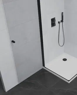 Vane MEXEN/S - Pretoria Duo sprchovací kút 90x90, transparent, čierna + sprchová vanička vrátane sifónu 852-090-090-70-02-4010B