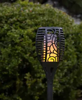 Solárne lampy STAR TRADING Solárna LED lampa Flame, 3 možnosti použitia 54 cm