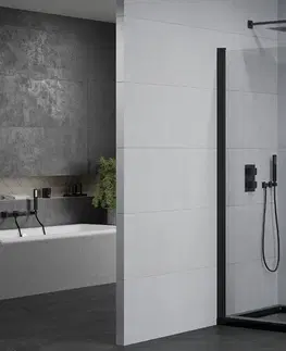 Vane MEXEN/S - Pretória sprchovací kút 80x100, transparent, čierna + sprchová vanička vrátane sifónu 852-080-100-70-00-4070B