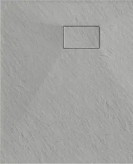 Kúpeľňa MEXEN - Hugo brodzik kwadratowy SMC 70 x 70, szary 42617070
