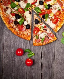 Tapety jedlá a nápoje Fototapeta pizza
