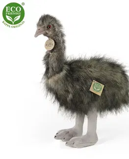 Plyšové hračky RAPPA - Plyšový pštros emu 38 cm ECO-FRIENDLY