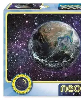 1000 dielikov Dino Toys Puzzle Planéta Zem 1000 neon Dino