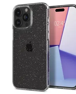 Puzdrá na mobilné telefóny Puzdro Spigen Liquid Crystal Glitter pre Apple iPhone 15 Pro, transparentné ACS06701
