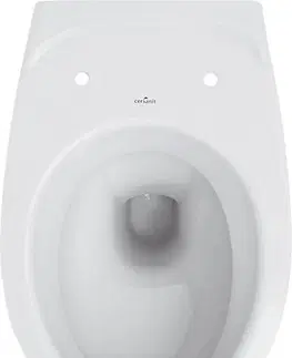 Záchody DEANTE Podstavný rám, pre závesné WC misy + SLIM tlačidlo chrom + WC CERSANIT DELFI + SEDADLO CST_WC01 051P DE1