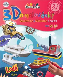 Pre deti a mládež - ostatné 3D omalovánky Lodě