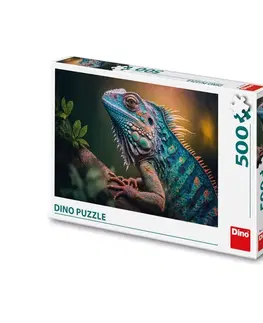 500 dielikov Dino Toys Puzzle Leguán 500 Dino
