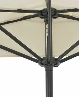 Slnečníky Polkruhový slnečník 270x135 cm Dekorhome Antracit