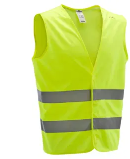 cyklistick Reflexná vesta pre dospelých 500 žltá