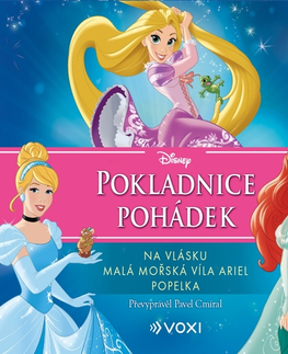 Pre deti a mládež Voxi Disney - Na vlásku, Malá mořská víla Ariel, Popelka