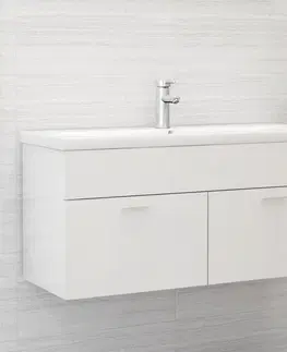 Kúpeľňové skrinky Skrinka pod umývadlo 100 cm Dekorhome Sivá