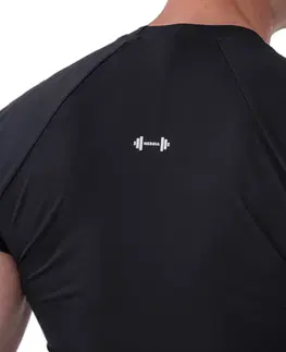 Pánske tričká Pánske funkčné tričko Nebbia 324 Black - M