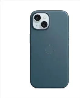 Puzdrá na mobilné telefóny Apple iPhone 15 Plus FineWoven Case with MagSafe - Pacific Blue MT4D3ZM/A