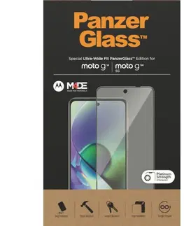 Ochranné fólie pre mobilné telefóny Ochranné sklo PanzerGlass UWF pre Motorola Moto G14G54 5G, čierne 6581