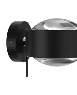 Bodové svetlá Top Light Puk Maxx Wall+ LED šošovky číre čierna matná/chróm