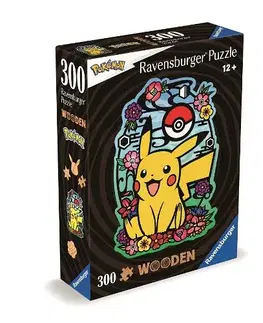 Limitovaná edícia Ravensburger Drevené puzzle Pikachu 300 Ravensburger