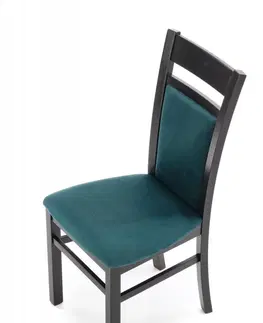 Jedálenské stoličky a kreslá Jedálenská stolička GERARD 2 Halmar Tmavo zelená
