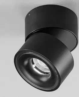 Bodové svetlá Egger Licht Clippo – čierne bodové LED z hliníka, stmievateľné