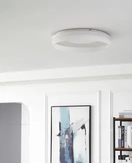 SmartHome stropné svietidlá Lucande Lucande Squillo Smart LED stropné svietidlo, biele, Tuya, RGBW