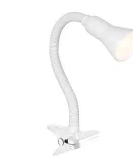 Lampy Searchlight Searchlight EU4122WH - Stolná lampa DESK 1xE14/7W/230V 