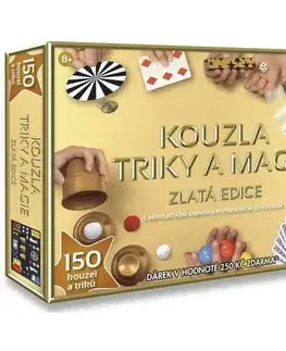Rodinné hry Trigo Škola kúziel: Zlatá edícia - Kúzla, triky a mágia (150 trikov)