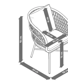 Outdoor Chairs Jedálenské kreslo s polyratanovým výpletom