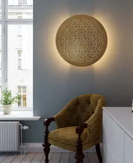 Stropné ventilátory so svetlom By Rydéns By Rydéns Colby nástenné svetlo Ø 70 cm, zlatá