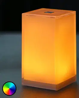 SmartHome vonkajšie dekoratívne svietidlá Smart&Green Stolná lampa Cub, ovládateľná aplikáciou, RGBW
