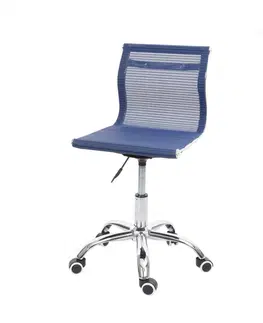 Kancelárske stoličky Kancelárska stolička Dekorhome Modrá