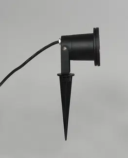 Bodove svetla Záhradné bodové čierne vrátane kábla a zástrčky 230 cm IP65 - Zákl