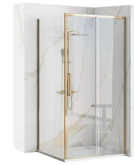 Sprchové dvere REA/S - Sprchová kabína Rapid Slide Gold Dvere: 100 x Sprchová zástena: 90 KPL-K5626