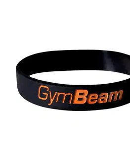 Ostatné príslušenstvo pre cvičenie GymBeam Silikónový náramok GB Black Orange