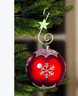 Drobné dekorácie a doplnky 30 svietiacich háčikov na vianočné ozdoby