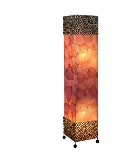Stojacie lampy Woru Stojacia lampa Emilian motív listov, výška 100 cm