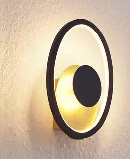 Nástenné svietidlá Lindby Lindby Feival nástenné LED svetlo, hrdzavá-zlatá