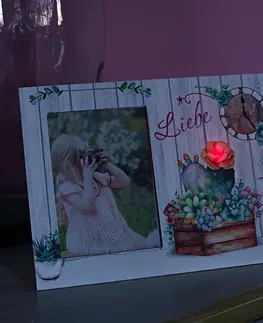 Drobné dekorácie a doplnky LED fotorámik "Láska"
