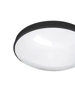 Svietidlá  LED Kúpeľňové stropné svietidlo CIRCLE LED/18W/230V 4000K pr. 30 cm IP44 čierna 