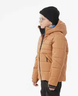 bundy a vesty Detská lyžiarska prešívaná bunda 180 Warm hrejivá a nepremokavá
