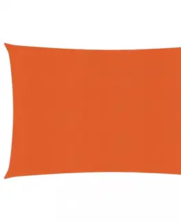 Stínící textilie Tieniaca plachta obdĺžniková HDPE 2,5 x 3,5 m Dekorhome Oranžová