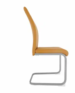 Stoličky Jedálenská stolička, horčicová/sivá, NOBATA