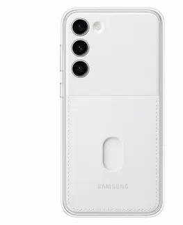 Puzdrá na mobilné telefóny Puzdro Frame Cover pre Samsung Galaxy S23 Plus, white EF-MS916CWEGWW