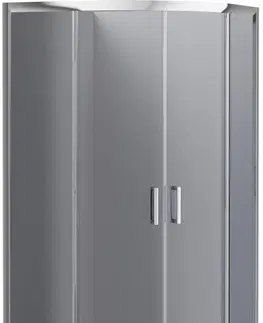 Sprchovacie kúty DEANTE - Funkia chróm - Sprchovací kút, polguľatý, 80x80 cm KYP_452K