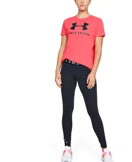 Dámske tričká Dámske tričko Under Armour Graphic Sportstyle Classic Crew Black-Chrome - S