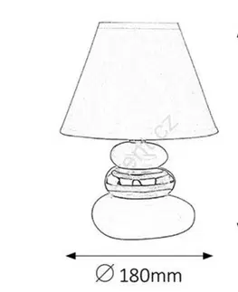 Stolové lampy Stolná lampa Salem, bielo-strieborná, Rabalux 4949