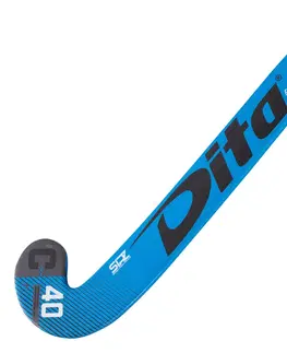 hokej Hokejka pre pokročilých dospelých hráčov 40% karbón mid bow FiberTec C40 modrá