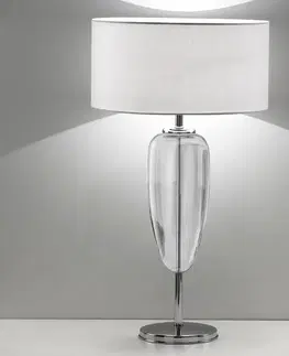 Stolové lampy Ailati Stolná lampa Ukázať Ogiva 82 cm sklenený prvok číry